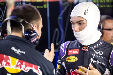 MONTMELO, Spain – Pierre Gasly of France during a test session for INFINITI Red Bull Racing at Circuit de Catalunya on May 13, 2015 in Montmelo, Spain.