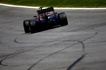 Austrian Grand Prix Race- Back side of an F1 during a race