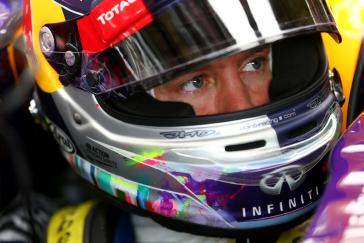 The visor up on Infiniti F1 driver at the Austrian Grand Prix Practice.