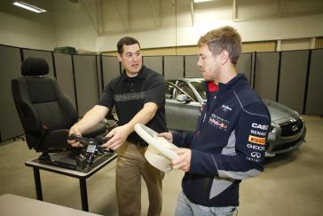 FARMINGTON HILLS, Michigan (June 10, 2013) - Formula One Triple World Champion Sebastian Vettel today continued his role as INFINITI's Director of Performance, going behind the scenes at the company's North American Technical Center.

