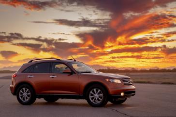 Foto de silueta del FX de INFINITI