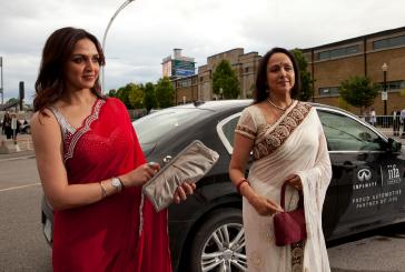 June 24, 2011 -- International Indian Film Academy event: "IIFA ROCKS" IIFA Foundation Fashion Extravaganza at Ricoh Coliseum, Toronto, ON.  Pictured is actresses and Bollywood royalty Esha Deol and her mother Hema Malini.