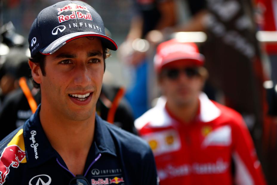 Austrian Grand Prix Race- Ricciardo wearing a hat