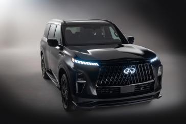 QX80 builds on its stunning Artistry in Motion design with the luxury flagship’s first-ever SPORT grade. Giving QX80 its sleekest, most dynamic appearance to date, the SPORT grade exemplifies INFINITI’s focus on delivering bold style that speaks to the tastes of luxury SUV drivers.