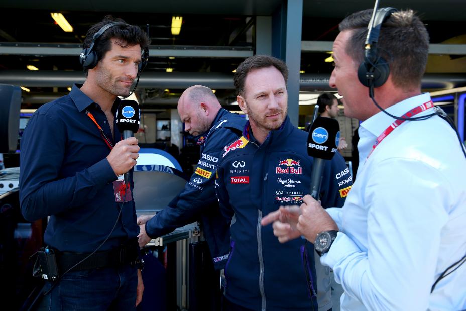 Reports interviewing the Red Bull Formula One team.