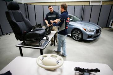 FARMINGTON HILLS, Michigan (June 10, 2013) - Formula One Triple World Champion Sebastian Vettel today continued his role as INFINITI's Director of Performance, going behind the scenes at the company's North American Technical Center.

