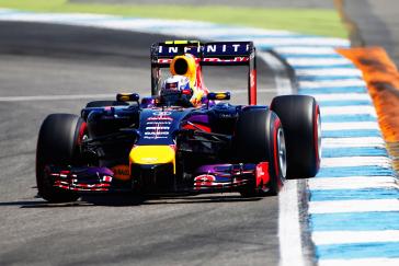 Front view of F1 in Germany race