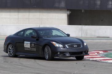 Montreal, Canada - June 8th, 2011:  Formula One World Champion Sebastian Vettel started his Canadian Grand Prix weekend early today, test driving a high performance INFINITI car around a track in Montreal.