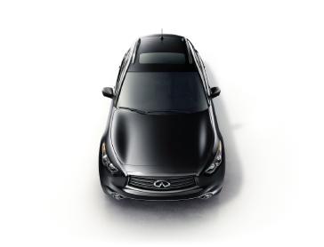 Black 2016 INFINITI QX70- Top view