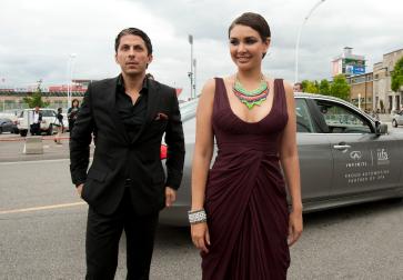 June 24, 2011 -- International Indian Film Academy event: "IIFA ROCKS" IIFA Foundation Fashion Extravaganza at Ricoh Coliseum, Toronto, ON.  Pictured is Canadian actress Lisa Ray.