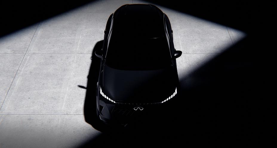 Aerial view of the QX65 Monograph only viewable by silhouette.
