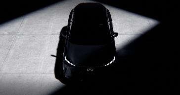 Aerial view of the QX65 Monograph only viewable by silhouette.