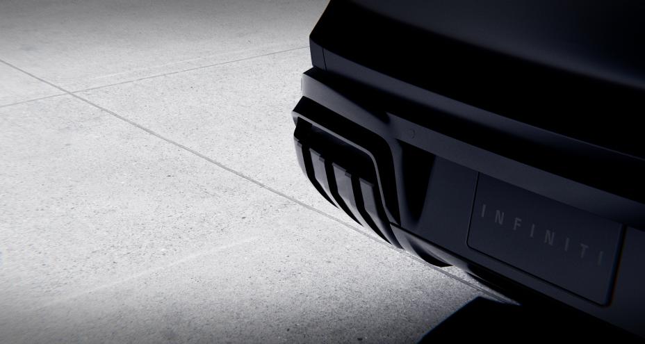 Partial closeup of the rear fascia on the QX65 Monograph.