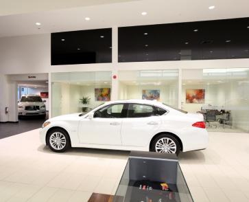 Last night, Allen Childs, President Nissan Canada Inc., Wendy Durward Director of INFINITI Canada, and the Luciani family gathered at an event to celebrate the official grand opening of the largest INFINITI dealership in North America.