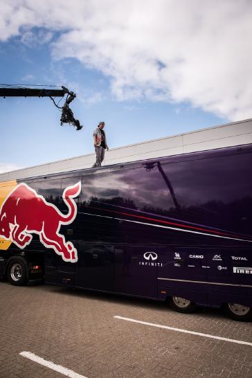 MILTON KEYNES, UK (July 13, 2015) – Red Bull's world champion free runner, Ryan Doyle, defied gravity at INFINITI Red Bull Racing’s F1 factory in Milton Keynes on a recent visit. Sit back and check out how the factory becomes the ultimate free running F1 playground. Ryan's creative free running style and strength, combined with his background in martial arts and a philosophy of not living in fear and making mistakes, take his art to the next level.