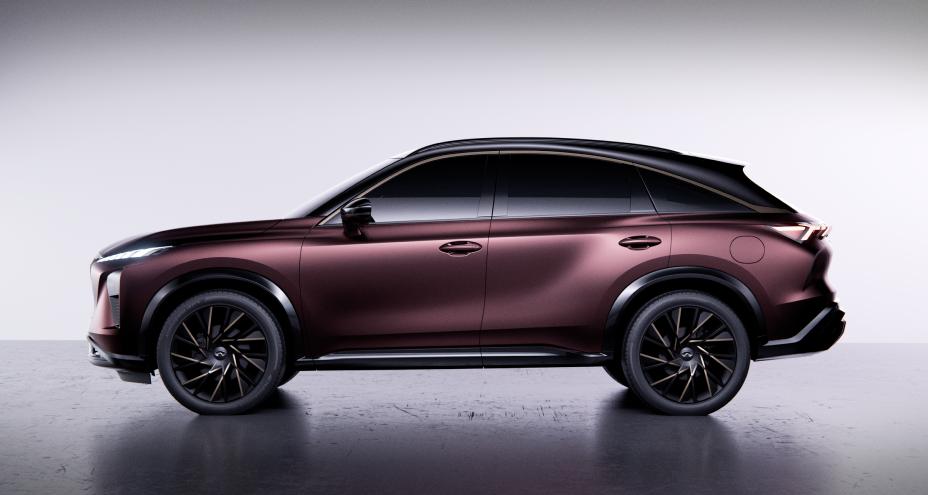 Left profile view of the QX65 Monograph against a white background.